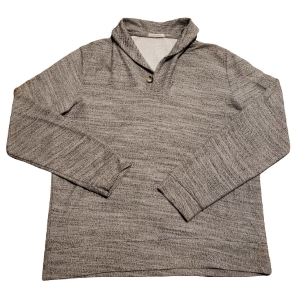 Marine Layer L/S Pullover Sweater Gray Men's Large L Outdoor Beach Casual Comfy